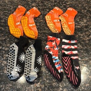 4 pairs trampoline park grip Socks